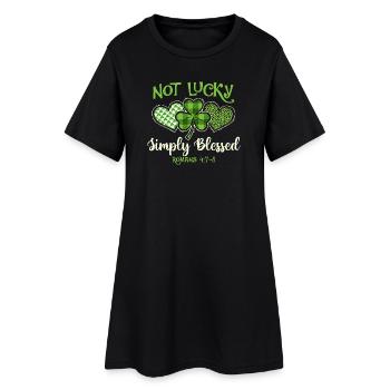 Not Lucky St. Patrick's Day Irish St. Pats - Women’s T-Shirt Dress - black - Front