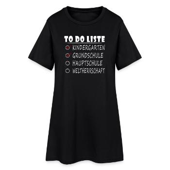 Cadeau d’adieu pour enseignants au secondaire - Robe T-shirt Femme - noir - Devant