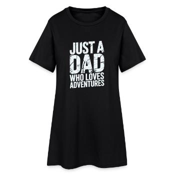 Père des aventures - Robe T-shirt Femme - noir - Devant