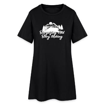 boys scout Scouting Stargazing & Story Making - Frauen T-Shirt-Kleid - Schwarz - Vorne