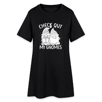 Gnome Costume Men Check Out My Gnomes Gnome - Frauen T-Shirt-Kleid - Schwarz - Vorne