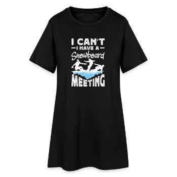 Télésiège de réunion de snowboard snowboard - Robe T-shirt Femme - noir - Devant