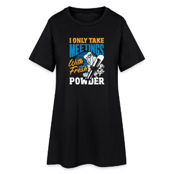 Télésiège de réunion de snowboard snowboard - Robe T-shirt Femme - noir - Devant