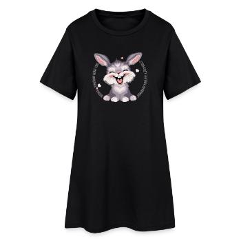 happy_hasi1 - Women’s T-Shirt Dress - black - Front