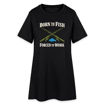 Angeln Lifestyle Angler Für Lebensfische - Frauen T-Shirt-Kleid - Schwarz - Vorne