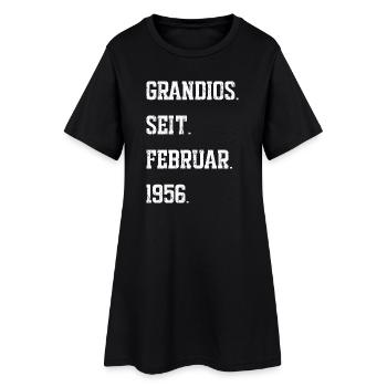 70e anniversaire février 1956 - Robe T-shirt Femme - noir - Devant
