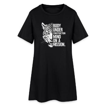 Zitat für ein Body Under Construction Gym Zitat - Frauen T-Shirt-Kleid - Schwarz - Vorne