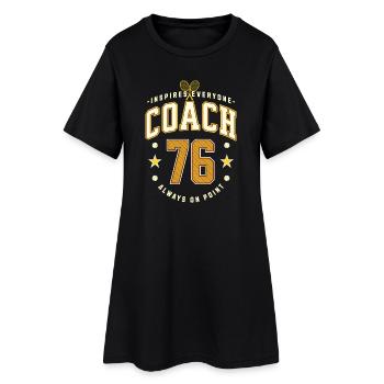 Tennis Coach Geburtstag 1976, Bester Trainer Tasse - Frauen T-Shirt-Kleid - Schwarz - Vorne