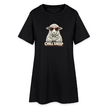 Graphismes de Chill Sheep Gaming - Robe T-shirt Femme - noir - Devant