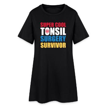 Design super cool pour survivants de chirurgie des amygdales - Robe T-shirt Femme - noir - Devant