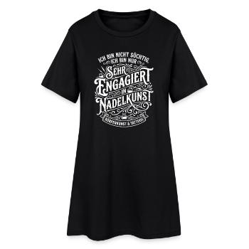 Engagé dans l’art Nadell - Robe T-shirt Femme - noir - Devant