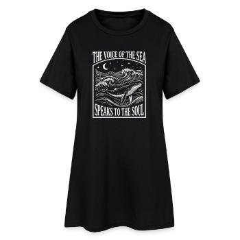 Esthétique de la vie marine - Art océanique - Robe T-shirt Femme - noir - Devant