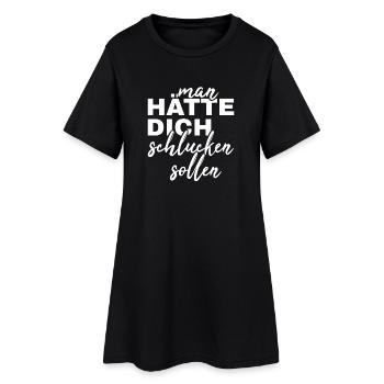 Tu aurais dû être avalé - Robe T-shirt Femme - noir - Devant