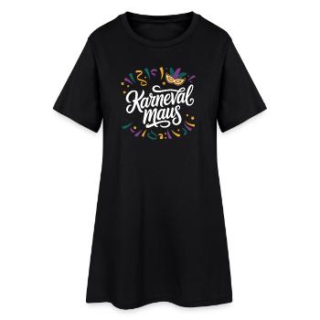 Souris de carnaval - Robe T-shirt Femme - noir - Devant