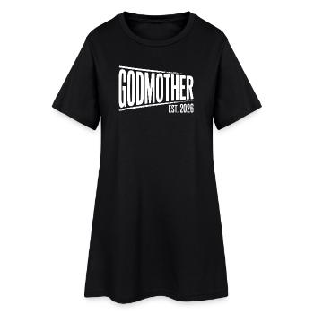 Graphisme de la Marraine Mère Est.2026 - Robe T-shirt Femme - noir - Devant