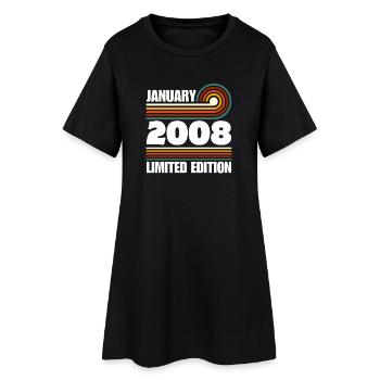 Édition limitée cadeau pour le 18e anniversaire 2008 - Robe T-shirt Femme - noir - Devant