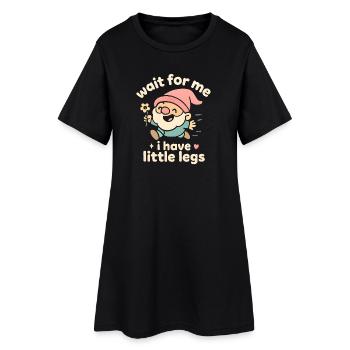 Nain nain dit un mème humoristique drôle, drôle, drôle - Robe T-shirt Femme - noir - Devant