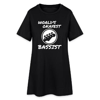 Bassiste le plus correct du monde Bassiste drôle - Robe T-shirt Femme - noir - Devant