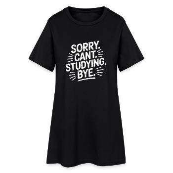 Sorry Can't Studying Bye - Robe T-shirt Femme - noir - Devant
