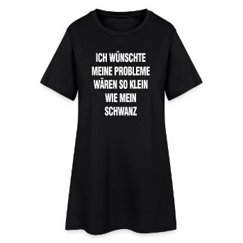 J’aimerais que mes problèmes soient si petits - Robe T-shirt Femme - noir - Devant