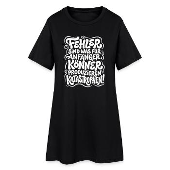 Les experts produisent des catastrophes - Robe T-shirt Femme - noir - Devant