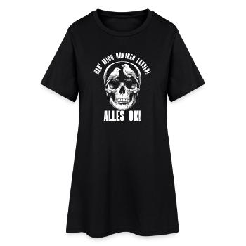 J’ai passé une radiographie dans ma tête : tout va bien - Robe T-shirt Femme - noir - Devant