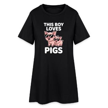 Dictons de cochons Cadeau drôle de cochons - Robe T-shirt Femme - noir - Devant