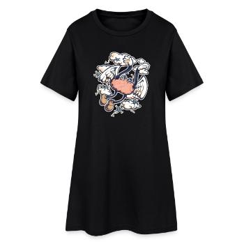 Cerveau extatique - Robe T-shirt Femme - noir - Devant