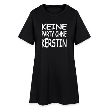 Kerstin - Women’s T-Shirt Dress - black - Front