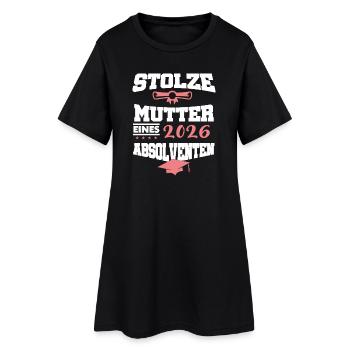 Proud Mother Diplômée du Master Bachelor 2026 - Robe T-shirt Femme - noir - Devant