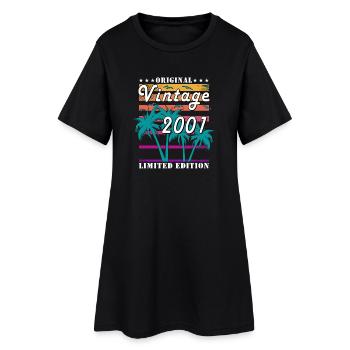 Édition limitée 2001 - Anniversaire - Vintage - Robe T-shirt Femme - noir - Devant