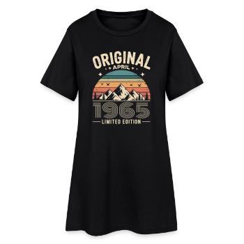 février 1965 – Légende des sommets et montagnes - Robe T-shirt Femme - noir - Devant