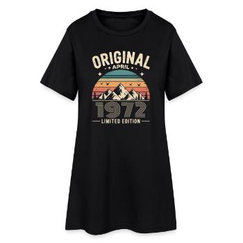Februar 1972 – Legende der Gipfel und Berge - Frauen T-Shirt-Kleid - Schwarz - Vorne