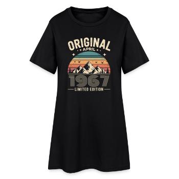 février 1967 – Légende des sommets et montagnes - Robe T-shirt Femme - noir - Devant