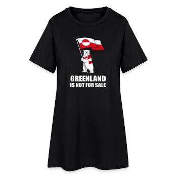 Greenland Non à la Vente Ours - Robe T-shirt Femme - noir - Devant
