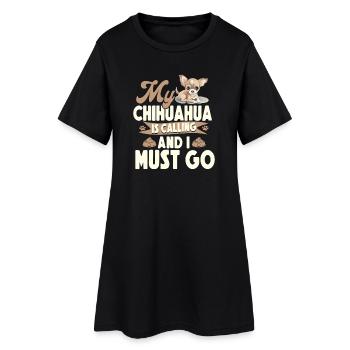 Chihuahua Chihuahueño My Chihuahua - Women’s T-Shirt Dress - black - Front