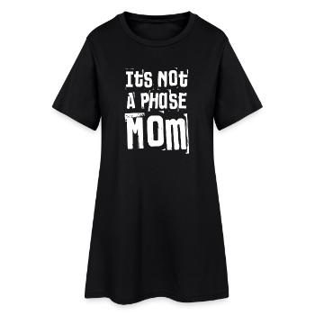 Ce n’est pas une phase Maman grunge Texte en gras - Robe T-shirt Femme - noir - Devant