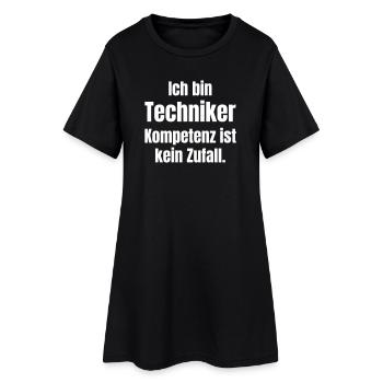 Je suis technicien : la compétence n’est pas un hasard - Robe T-shirt Femme - noir - Devant