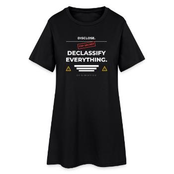 DIVULGUER. Déclassifier tout – UAP - Robe T-shirt Femme - noir - Devant