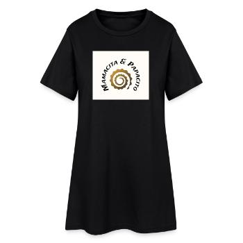 M&P-Logo - Frauen T-Shirt-Kleid - Schwarz - Vorne