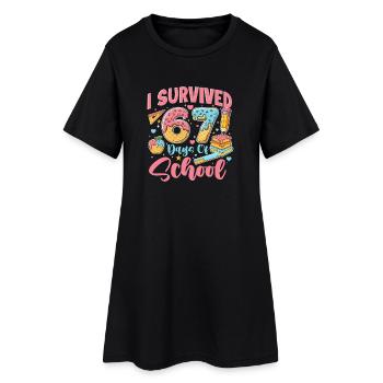 J’ai survécu à des élèves de 67 jours de mème scolaire - Robe T-shirt Femme - noir - Devant