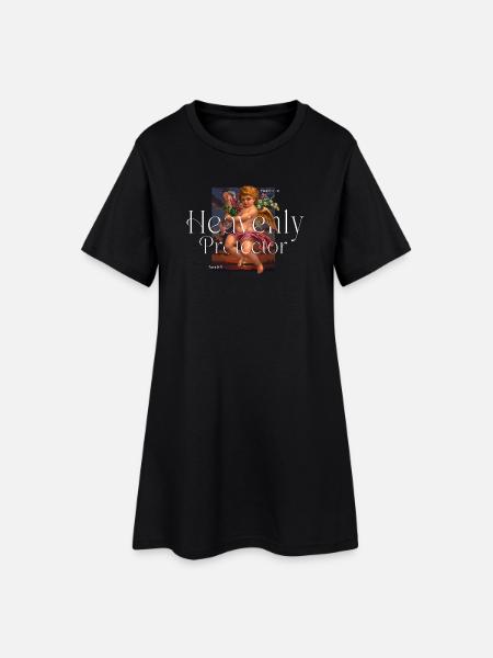 Protecteur céleste - Robe T-shirt Femme - noir