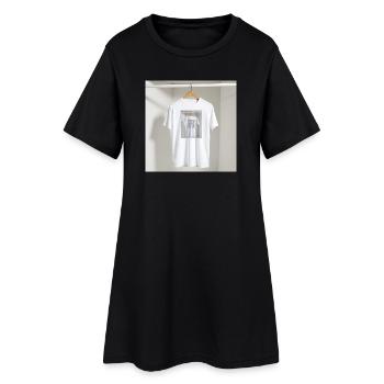 T-shirt à réflexion encadrée - Robe T-shirt Femme - noir - Devant