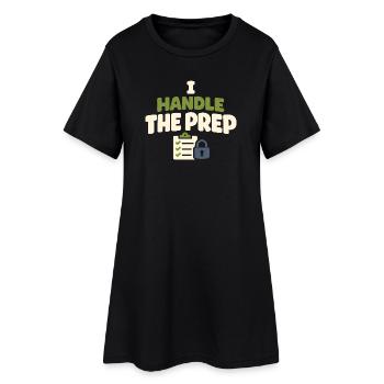 Planificateur d’urgence pour la Provision Familiale - Robe T-shirt Femme - noir - Devant