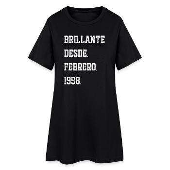 Anniversaires, février 1998 - Robe T-shirt Femme - noir - Devant