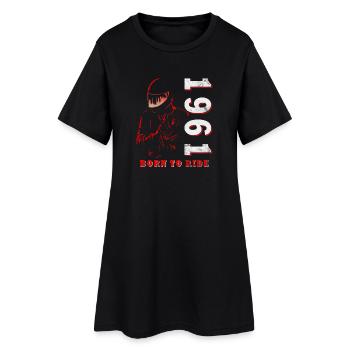 Cadeau d’anniversaire de moto rétro vintage de 1961 - Robe T-shirt Femme - noir - Devant