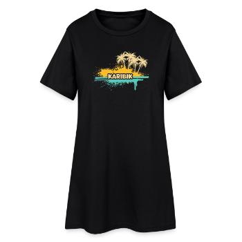 Vacation Caribbean - Women’s T-Shirt Dress - black - Front