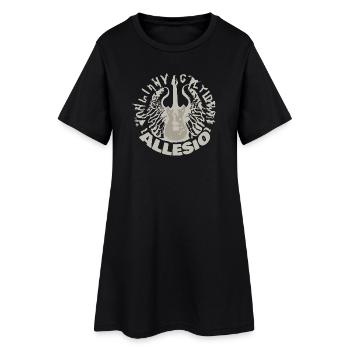 Allesio as a guitar - Women’s T-Shirt Dress - black - Front