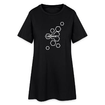 Lennart as a name - Women’s T-Shirt Dress - black - Front