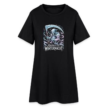 Plus froid que n’importe quelle nuit d’hiver glaciale - Robe T-shirt Femme - noir - Devant